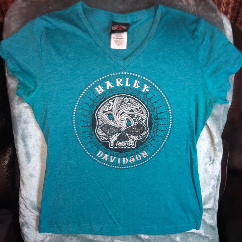 Harley Davidson Vneck Tshirt Like New